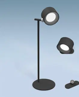 LED bodová svítidla CENTURY LED stolní lampa s odnímatelnou nabíjecí hlavou černá 1.8W 4000K USB IP20