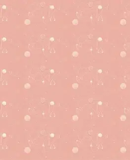 Samolepící tapety Samolepící tapeta růžové geometrické vzory