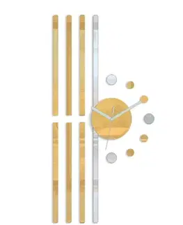 Nalepovací hodiny ModernClock 3D nalepovací hodiny Line zlaté