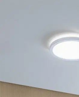 LED stropní svítidla PAULMANN LED Panel Atria Shine Backlight IP44 kruhové 190mm 11,2W 4000K bílá