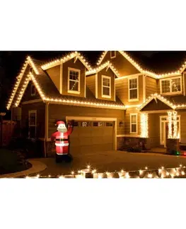 Vánoční dekorace Vánoční dekorace nafukovací mikuláš s LED osvětlením 180 cm