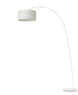 Moderní stojací lampy FARO PAPUA bílá stojací lampa