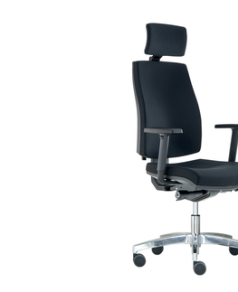 Kancelářské židle Kancelářská židle ROBORI s podhlavníkem, černá