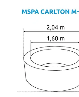 Vířivé bazény MARIMEX Bazén vířivý MSPA Carlton M-CA061