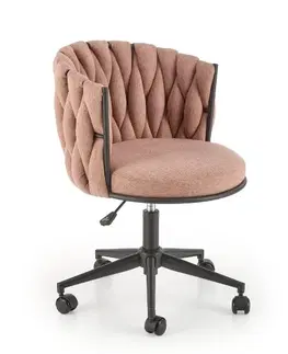 Kancelářské židle Halmar Otočné křeslo NOLAN Barva: Růžová
