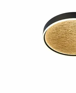 Designová stropní svítidla WOFI Stropní svítidlo Bordeaux 1x 60W LED 7100lm 3000K černá + zlatá 9002-104L