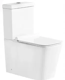 Záchody MEXEN Cube WC kombi včetně sedátka soft-close, bílé 31014000