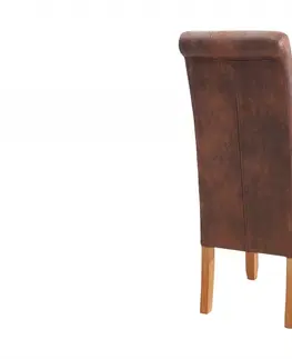 Židle Chesterfield jídelní židle 2 ks DOLON Dekorhome Šedá
