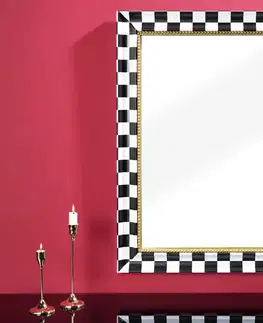 Zrcadla LuxD Designové nástěnné zrcadlo Hartwell 78 cm černo-bílé