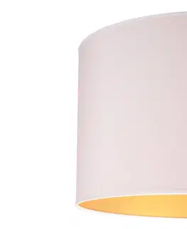 Závěsná světla Duolla Závěsné světlo Roller bílá/zlatá, Ø45cm, 2 zdroje