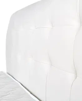 Postele Expedo Čalouněná postel BAGANZA, 160x200, bílá + rošt