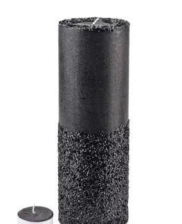Svíčky Mondex Vysoký moderní svícen Diament 36 cm černý