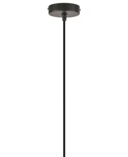 Industriální závěsná svítidla Rabalux závěsné svítidlo Doug E27 1x MAX 60W matná černá 2910