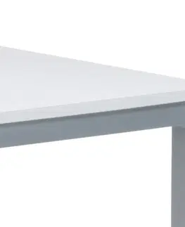 Bydlení a doplňky Minimalistický jídelní stůl, šedo-bílá, 110 x 70 x 75 cm