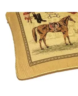 Dekorační polštáře Forbyt  Návlek na polštář, Ornament Kůň, barevný, 43 x 43 cm