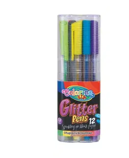 Hračky PATIO - Colorino gelové pero s brokátem 12 barev