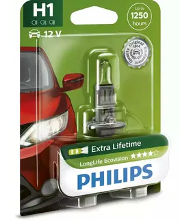 Autožárovky Philips H1 Long Life EcoVision 12V 12258LLECOB1