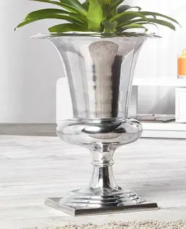 Dekorace LuxD Váza Gracie 75 cm stříbrná