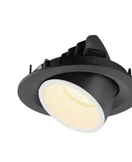 LED podhledová svítidla SLV BIG WHITE NUMINOS GIMBLE M zápustné stropní svítidlo černé/bílé 3000 K 55° 1005946