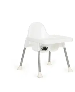 Jídelní židličky Dětská jídelní židlička 2v1 ECOTOYS CLASSIC bílá