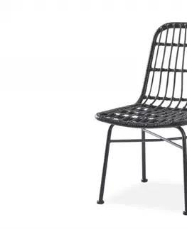 Zahradní křesla a židle Zahradní židle K401 Halmar Černá