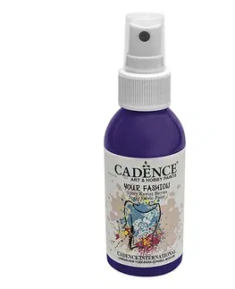 Hračky CADENCE - Textilná farba v spreji, fialová, 100ml