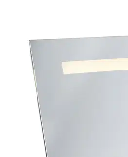 Nastenna svitidla Koupelnové zrcadlo 60x80 cm vč. LED s dotykovým stmívačem a hodinami - Miral