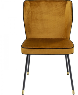 Jídelní židle KARE Design Žlutá čalouněná jídelní židle Irina