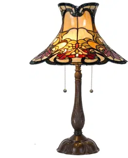 Svítidla Stolní lampa Tiffany Hat - Ø 51*66 cm   Clayre & Eef 5LL-5533