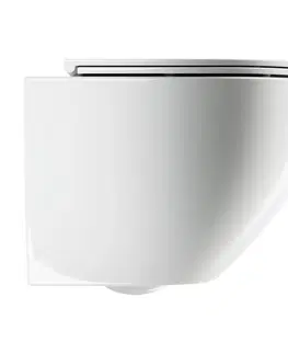 Záchody OMNIRES OTTAWA COMFORT mísa Rimless včetně sedátka s slow, 54 x 37 cm bílá lesk /BP/ OTTAWACMWBP