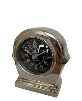 Hodiny Stříbrné kovové stolní hodiny - 11 cm Colmore by Diga 025-13-5224-11