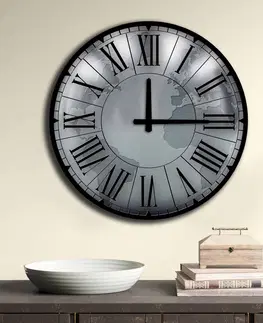 Nástěnné hodiny Nástěnné hodiny MDF KONTINENTY 50 x 50 cm