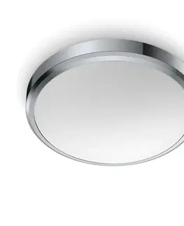 LED stropní svítidla LED Koupelnové stropní přisazené svítidlo Philips DORIS CL257 8718699777258 17W 1700lm 4000K IP44 31,3cm chromové
