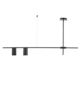 Designová stropní svítidla ACA Lighting stropní svítidlo 3XGU10 černá kov 130X12XH53CM ARISTO OD843C130B