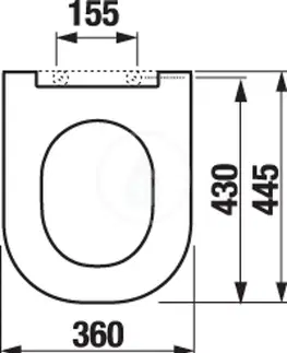 WC sedátka GEBERIT DuofixBasic s chromovým tlačítkem DELTA51 + WC JIKA MIO + SEDÁTKO SLIM 458.103.00.1 IO1