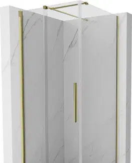 Sprchové kouty MEXEN/S Velar sprchový kout 110 x 110, transparent, zlatá 871-110-110-01-50