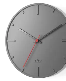 Hodiny nástěnné hodiny nerezové šedé wanu Zack