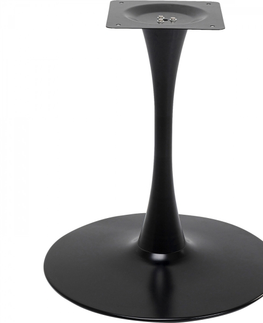 Kulaté jídelní stoly KARE Design Stolová podnož Schickeria - černá, Ø110cm