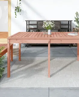 Zahradní stolky Zahradní stůl 159,5 x 82,5 x 76 cm masivní dřevo douglasky