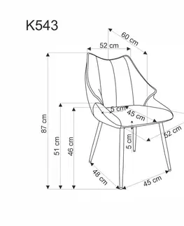 Židle Jídelní křeslo K543 Halmar Béžová