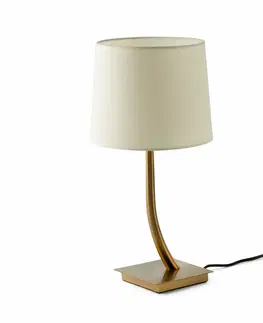 Designové stolní lampy FARO REM bronzová/béžová stolní lampa