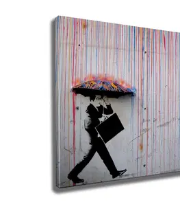 Obrazy Wallity Obraz na plátně Rainbow rain WY64 50x70 cm