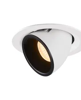 LED podhledová svítidla SLV BIG WHITE NUMINOS GIMBLE M zápustné stropní svítidlo bílé/černé 2700 K 40° 1005933