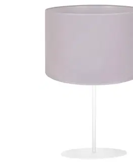 Lampy   - Stolní lampa BRISTOL 1xE14/15W/230V šedá/bílá 