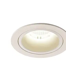 LED podhledová svítidla SLV BIG WHITE NUMINOS DL M vnitřní LED zápustné stropní svítidlo bílá/bílá 4000 K 40° včetně listových pružin 1003905