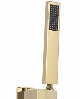Koupelnové baterie REA Sprchový termostatický set FENIX DAVIS zlatý + BOX REA-P6324