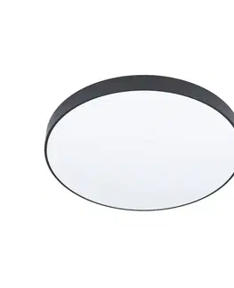 Stropní svítidla EGLO LED stropní světlo Zubieta-A, černá, Ø45cm