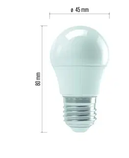LED žárovky EMOS LED žárovka Classic Mini Globe 4W E27 teplá bílá 1525733207