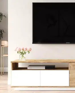 TV stolky Sofahouse Designový TV stolek Belisario II 180 cm bílý