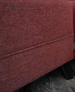 Sedací soupravy Rozkládací rohová sedačka ALEXIA, claret červená